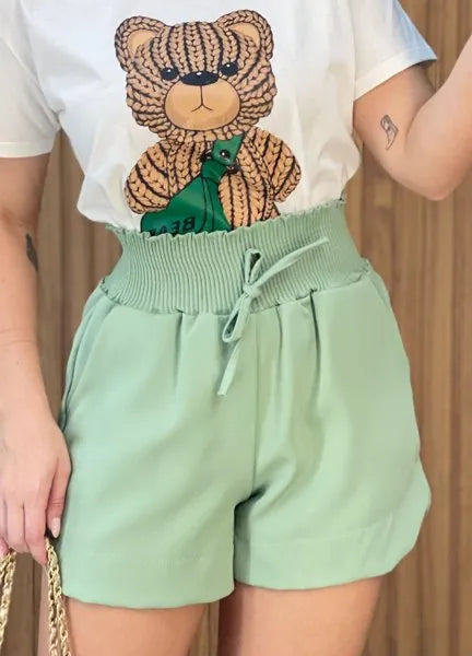 Short Julia Alfaiataria - Verde