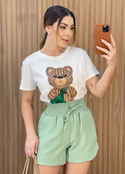 Short Julia Alfaiataria - Verde